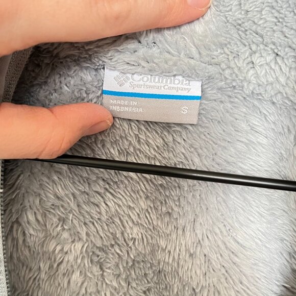 Columbia Full Zip Up Plush Fleece Jacket – Grey S - Picture 5 of 10